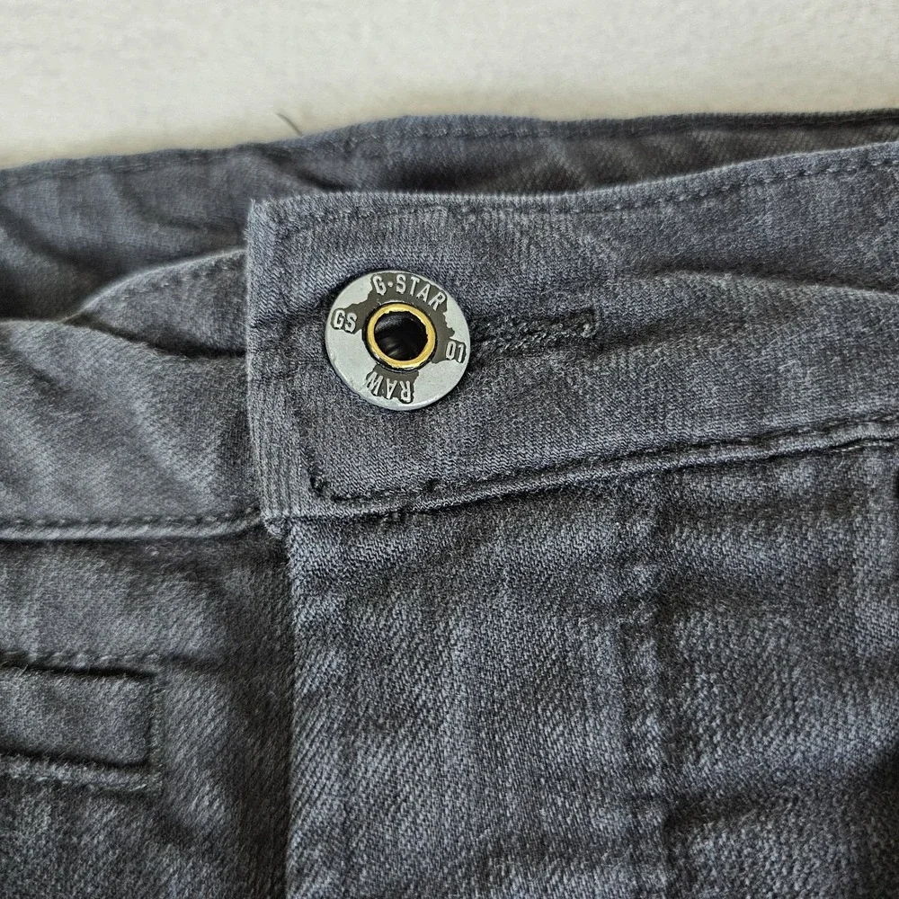 G Star Raw D-Staq Jeans Mens 31x32 (27) Black Denim 3D Slim Tapered Dark Wash